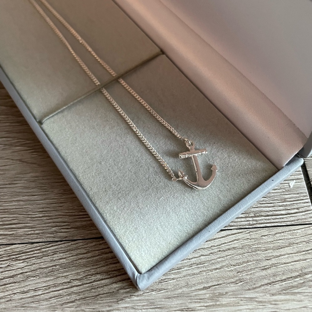 Silver Anchor/Nautical Necklace